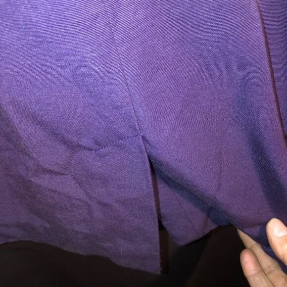 mossimo knee high purple sleeveless dress pleated layered cotton blend 8 READ - Picture 6 of 8